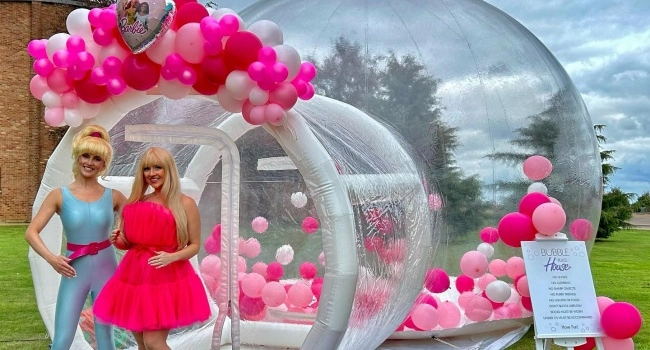 Bubble house gonflable + décoration