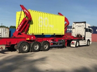 Location de Camion Remorque à Chargement Latéral pour conteneur
