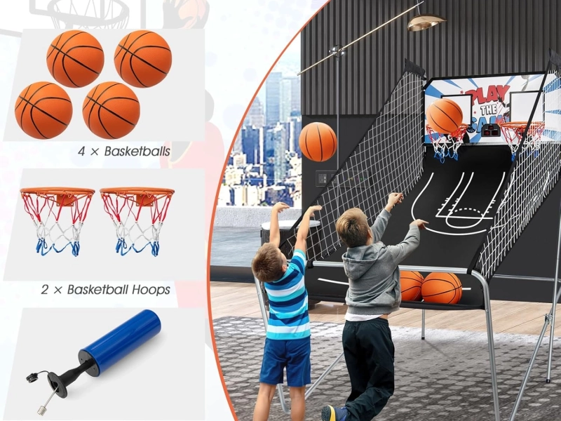 Location de machine de tir de basket-ball avec comptoir électronique