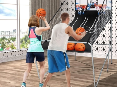 Location de machine de tir de basket-ball avec comptoir électronique
